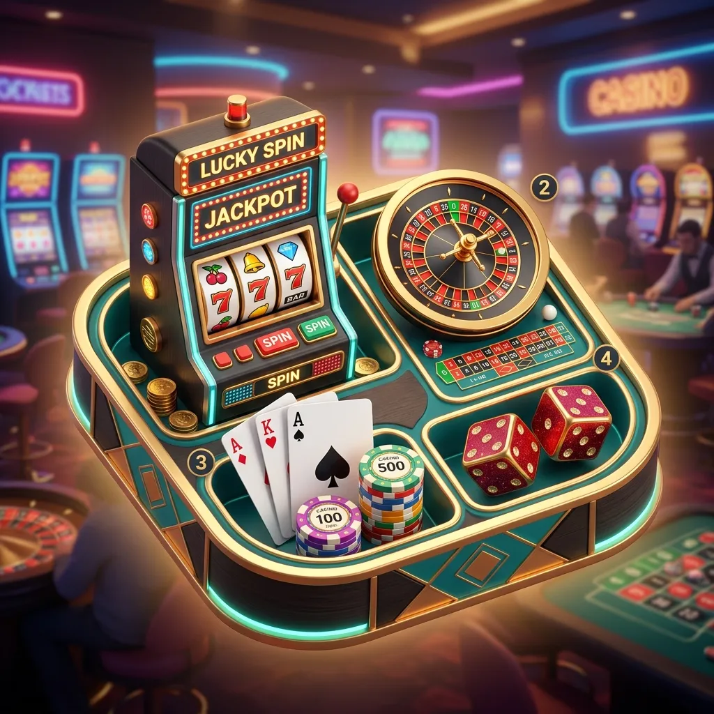 Demonstrações de jogos e interface